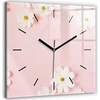 Hodiny Nástěnné hodiny Wallfluent růžové 30 cm