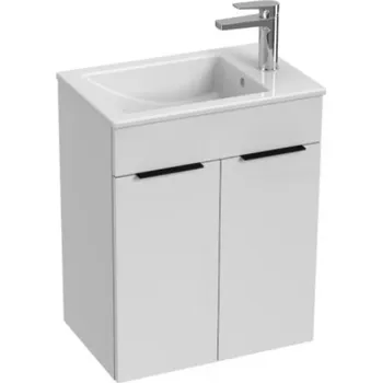 Koupelnový nábytek JIKA CUBE skříňka s umyvadlem 50x34x62,2 cm, 2 dvířka, bílá