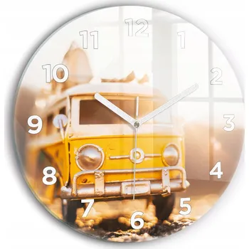 Hodiny Nástěnné hodiny Wallfluent žluté 30 cm