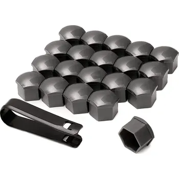 Matice Kryty šroubů, na šrouby kol 17mm, 20ks sada šedé