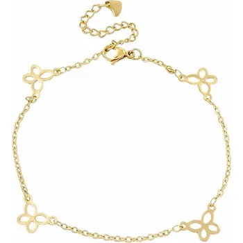 Náramek Náramek na nohu nerez ocel Motýli obvod cca 22 cm