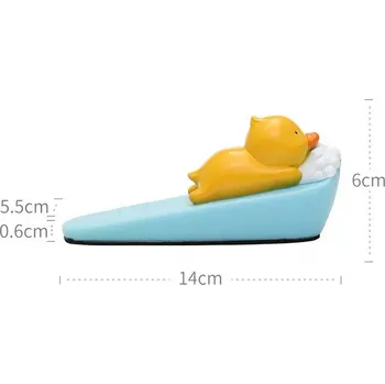 Silikonová zarážka na dveře ve tvaru zvířátek | Ochrana dveří, tlumič nárazů - Kachna