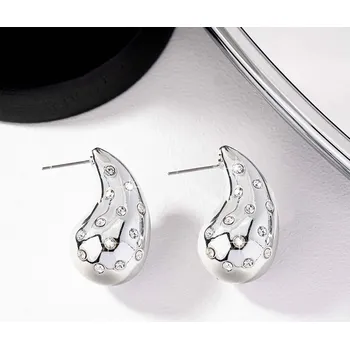 Náušnice Luxusní náušnice s krystaly | dámské šperky, stylové doplňky 2 ks - 02