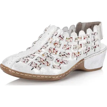 Dámské sandále Dámské sandály RIEKER 47156-41 stříbrná S5 41