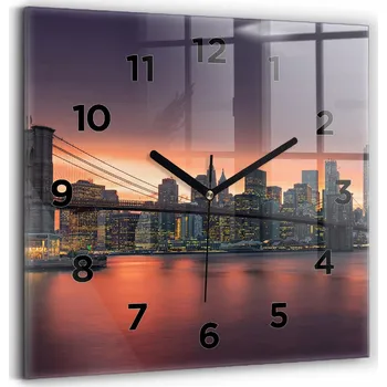 Hodiny Nástěnné hodiny Wallfluent černé 30 cm