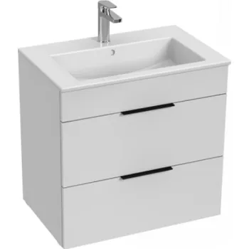 Koupelnový nábytek JIKA CUBE skříňka s umyvadlem 65x43x62,2 cm, 2 zásuvky, bílá