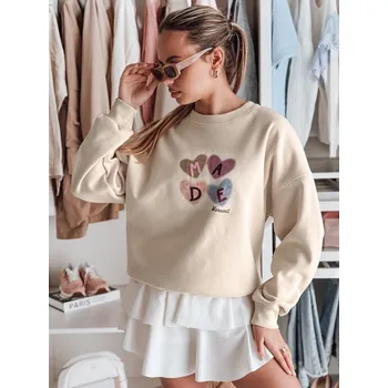 Dámská mikina Dámská mikina DSTREET MADELIN BÉŽOVÁ unisize