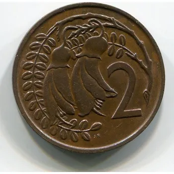 NOVÝ ZÉLAND. 2 cents 1975.