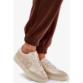 Dámské tenisky Nízké Sportovní Boty Dámské Z Eko Kůže Iladira Barva: Zlatá, Velikost: 39