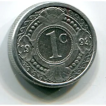 Nizozemské Antily. 1 cent 1993.