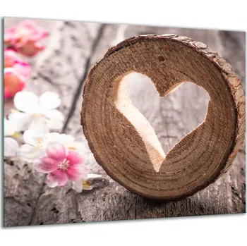 Obraz SKLENĚNÁ OCHRANNÁ DESKA NA SPORÁK 60x52 DŘEVO