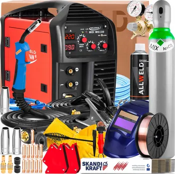 Svářečka SVÁŘEČKA WELDMAN MIDI MIG 220 230V 220A MIG MAG MMA FLUX PLYNULÁ REGULACE