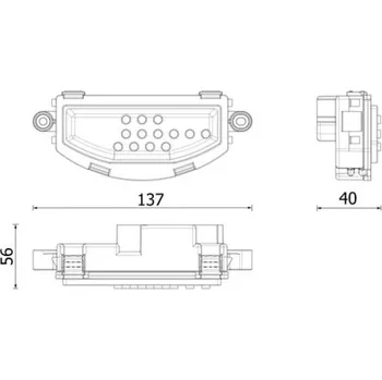 Regulace, vnitřní ventilace MAHLE ABR 166 000P