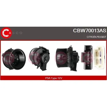 Ventilátor topení a klimatizace vnitřní ventilátor CASCO CBW70013AS
