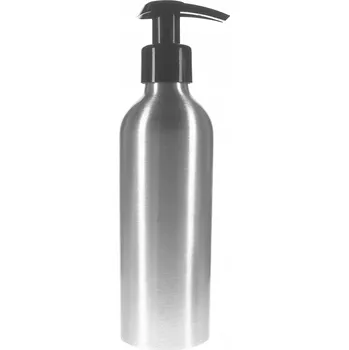 HLINÍKOVÁ LAHEV 200 Ml S ČERNÝM DÁVKOVAČEM