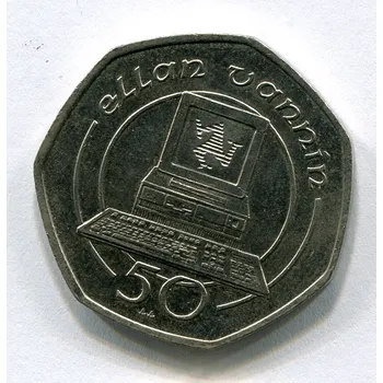 OSTROV MAN. 50 pence 1990.