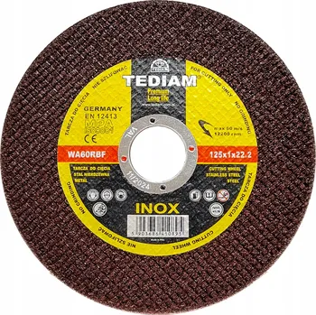 Řezný kotouč Řezný kotouč na nerezovou ocel a kov 125 x 1,0 TEDIAM premium