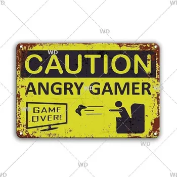 Plechová cedule Retro plechová cedule výstražná | dekorace na zeď - 28 , 40x30 cm