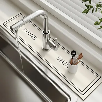 Protiskluzová podložka Kuchyňská savá podložka pod baterii | Odkapávací podložka, Protiskluzová podložka - 16 , 14 x 60 cm