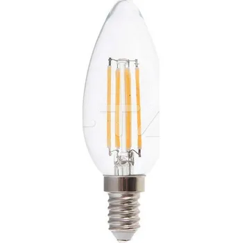 Žárovka LED Žárovka 6W Filament E14 Čirá Svíčka 3000K 130LM/W