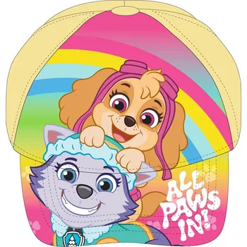 Pokrývka hlavy DOVOZ EU Dívčí kšiltovka Paw Patrol Skye a Everest Velikost: 52