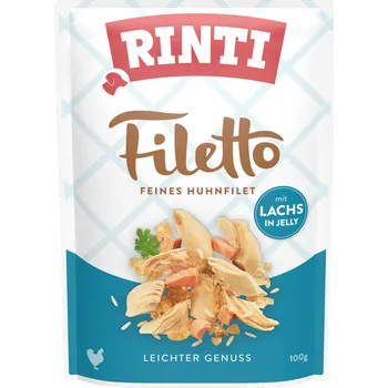 Krmivo pro psa Rinti Dog Filetto kapsa kuře+losos v želé 100g (min. odběr 24 ks)