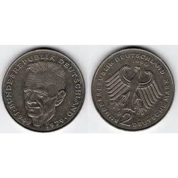 NĚMECKO. 2 Mark 1990/D. Dr. Kurt Schumacher . KM-149.