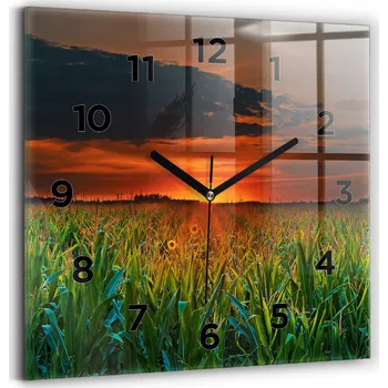 Hodiny Nástěnné hodiny Wallfluent oranžové 30 cm