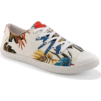 Dámské tenisky Plátěné tenisky, potisk listů vícebarevná 38