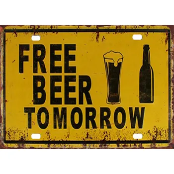 Plechová cedule Plechová retro cedule | pivní tabulka - 14 , 30x40 cm