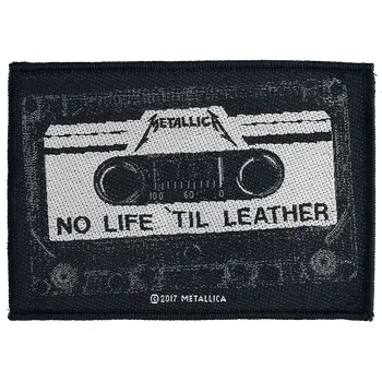 Nášivka Nášivka z Metallica - No Life 'Til Leather - Žádný - cerná/šedá/bílá