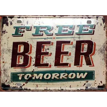 Plechová cedule Plechová retro cedule | pivní tabulka - 12 , 30x40 cm