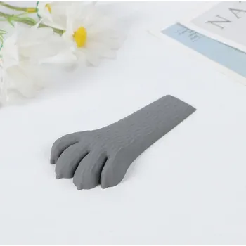 Silikonová zarážka do dveří s roztomilým designem | ochrana na dveře - šedá tlapka