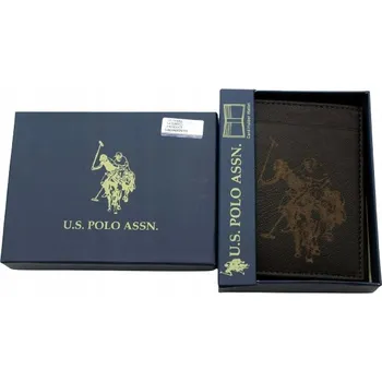 U.S. Polo Assn. peněženka přírodní kůže hnědá - muž