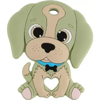 Silikonové kousátko - PEJSEK - ZELENÝ (Značka: KOVICT)