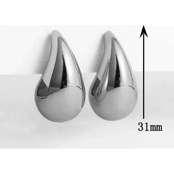 Náušnice Náušnice ve tvaru kapky pro ženy | Módní doplněk, elegantní šperk 2 ks - 04
