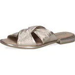 Dámské kožené pantofle 9-27100-42-959 Caprice platinová Barva: platin metal., Velikost: 39