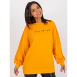 Oranžová mikina Miley s nápisem "Optimism" -EM-BL-536/3.76orange Velikost: ONE SIZE