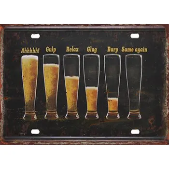 Plechová cedule Plechová retro cedule | pivní tabulka - 24 , 30x40 cm