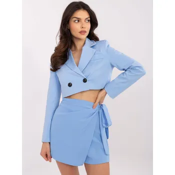 Dámská sukně Světle modrá dámská sukně se šortkami MI-SD-121388.39-light blue Velikost: ONE SIZE