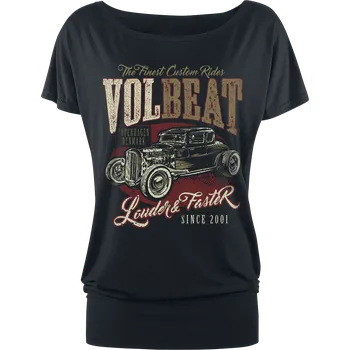 Dámské tričko Tričko z Volbeat - Louder And Faster - Ženy - černá