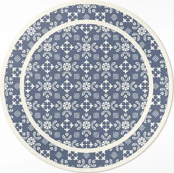 Koberec Kulatý Koberec Průměr ⌀ 80 cm Jemné ornamenty v elegantním stylu