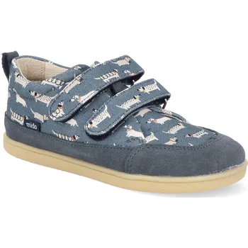 Mido shoes Barefoot dětské tenisky Mido - Doggy blue modré Velikost: 29