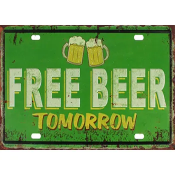 Plechová cedule Plechová retro cedule | pivní tabulka - 16 , 14x20 cm