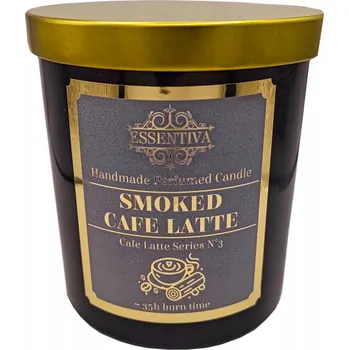 Svíčka SMOKED CAFE LATTE Vonná Sójová Svíčka Palone Latte 220ml 1 Ks.