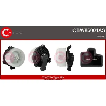 Ventilátor topení a klimatizace vnitřní ventilátor CASCO CBW86001AS