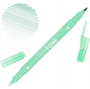 Oboustranný fix TOMBOW BRUSH PEN TwinTone, mátová barva