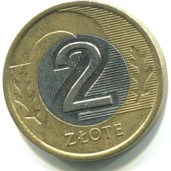 POLSKO. 2 złote 2007.