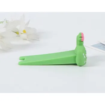 Silikonová zarážka do dveří s roztomilým designem | ochrana na dveře - zelený kaktus