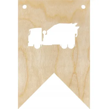 DŘEVĚNÝ PRAPOREK GIRLANDA BANNER ZÁVĚS DO POKOJE MÍCHAČKA